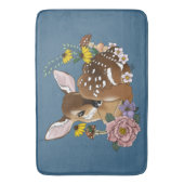 Tapis De Bain Fleurs sauvages bleu pâle (devant Vertical)