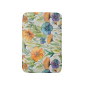 Tapis De Bain Fleurs sauvages d'aquarelle de style français (Devant (Vertical))