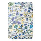 Tapis De Bain Fleurs sauvages de Jardin Bleu Rustique (devant Vertical)