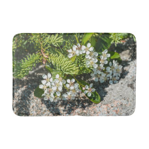 Tapis de bain Fleurs sauvages de la côte du Maine
