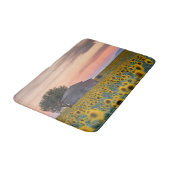 Tapis De Bain Fleurs | Sunflower Field Provence, France (Angle)