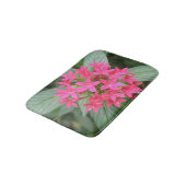 Tapis De Bain Fleurs tropicales rose vif Mat (Angle)