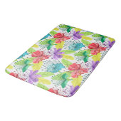 Tapis De Bain Fleurs tropicales sans couture motif (Angle)