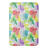 Tapis De Bain Fleurs tropicales sans couture motif (devant Vertical)