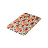Tapis De Bain Fleurs, vases et bouteilles motif (Angle)