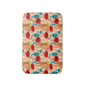 Tapis De Bain Fleurs, vases et bouteilles motif (Devant (Vertical))