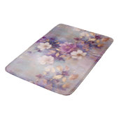 Tapis De Bain Fleurs violettes d'or blanc féminin (Angle)