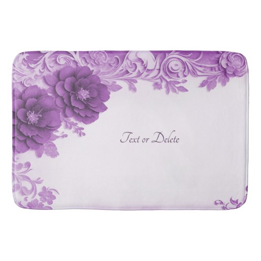Tapis De Bain Fleurs violettes Fleur de Bain Fruit Mat (Devant)
