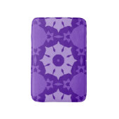 Tapis De Bain Fleurs violettes Motif abstrait (Devant (Vertical))