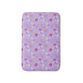 Tapis De Bain Fleurs violettes Petite cuve (Devant (Vertical))