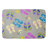 Tapis De Bain Flip Flops Sur La Plage (Devant)