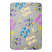 Tapis De Bain Flip Flops Sur La Plage (devant Vertical)
