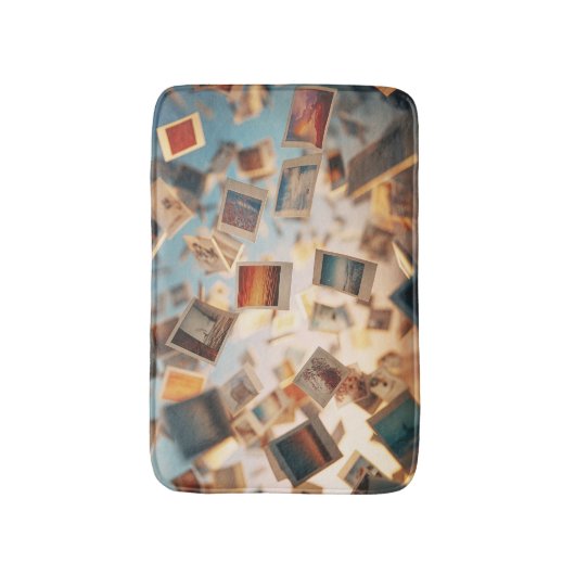 Tapis De Bain Floating Polaroid Memories (Devant (Vertical))