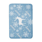 Tapis De Bain flocon bleu cerf (Devant (Vertical))