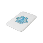 Tapis De Bain Flocon de neige Empreinte de patte (Angle)