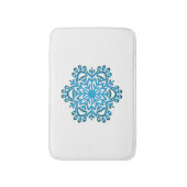Tapis De Bain Flocon de neige Empreinte de patte (Devant (Vertical))