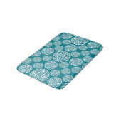 Tapis De Bain Flocon de neige floral d'hiver (Angle)