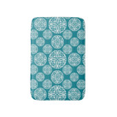 Tapis De Bain Flocon de neige floral d'hiver (Devant (Vertical))