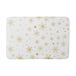 Tapis De Bain Flocon de neige Twinkle 3 - Or et blanc -