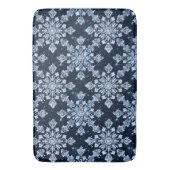 Tapis De Bain Flocons de neige 3d bleus (devant Vertical)