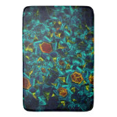 Tapis De Bain Flor virtuel em azul gradiente, estilhaçada (devant Vertical)