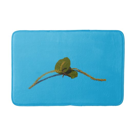 Tapis De Bain Floraison de Raisin de Mer - Lagune (Devant)