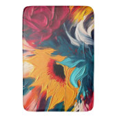 Tapis De Bain Floraison radieuse – Expression florale abstraite  (devant Vertical)