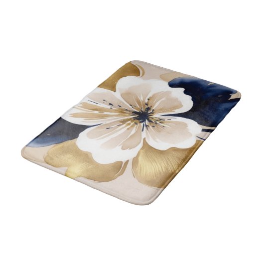 Tapis De Bain Floral Abstrait (Angle)