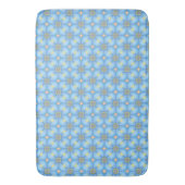 Tapis De Bain Floral Abstrait bleu (devant Vertical)