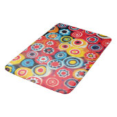 Tapis De Bain Floral Abstrait Fleur Fleur Fraîche Millefiori (Angle)