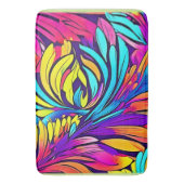 Tapis De Bain Floral Abstrait vibrant (devant Vertical)