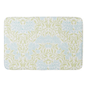 Tapis De Bain Floral bleu-clair et vert