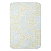 Tapis De Bain Floral bleu-clair et vert (devant Vertical)