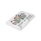 Tapis De Bain Floral Botanique Cultivant En Grace Citation Chrét (Angle)