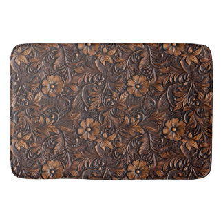 Tapis De Bain Floral Brown Cowgirl