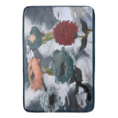 Tapis De Bain Floral d'art Abstrait (devant Vertical)