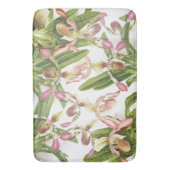 Tapis de bain floral de fleurs d'orchidée (devant Vertical)