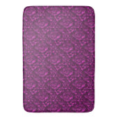 Tapis De Bain Floral de luxe rose Damask (devant Vertical)