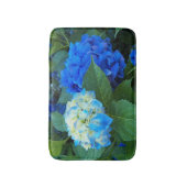 Tapis De Bain Floral d'Hydrangée Bleue (Devant (Vertical))