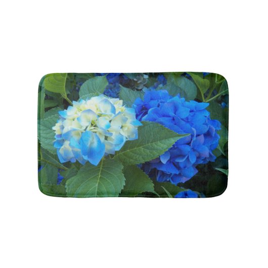 Tapis De Bain Floral d'Hydrangée Bleue (Devant)