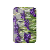 Tapis De Bain Floral d'Irises violettes profondes (Devant (Vertical))
