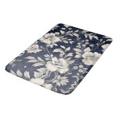 Tapis De Bain Floral en bleu (Angle)