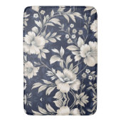 Tapis De Bain Floral en bleu (devant Vertical)