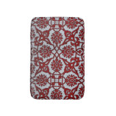 Tapis De Bain Floral en céramique rouge turque (Devant (Vertical))