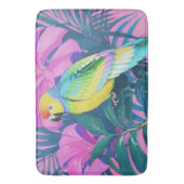 Tapis De Bain Floral/hawaïen/tropical/perroquet (devant Vertical)