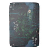 Tapis De Bain Floral Lily Pond noir foncé (devant Vertical)