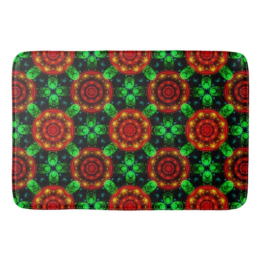 Tapis De Bain Floral Modern Boho Elegant Abstract Pattern #504 (Devant)