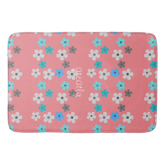 Tapis De Bain Floral moderne rustique (Devant)