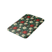 Tapis De Bain Floral Motif de Noël (Angle)