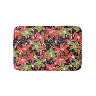 Tapis De Bain Floral multicolored sketch retro autumn